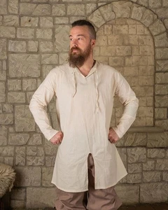Mytholon Wolfram Tunika Leinen Natur L Larp Mittelalter Reenactment #23551 - Bild 1 von 3