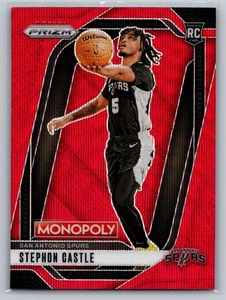 Stephon Castle 2024-25 Panini Prizm Monopoly Red Prizm #75 Spurs (5) - Picture 1 of 2