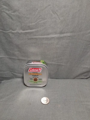 Coleman Scented Citronella Candle Tin with Wooden Crackle Wick Pine Scent New - Image 1 of 3