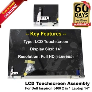 Dell Inspiron 5400 5406 2-in-1 14" FHD LCD Display Touchscreen Baugruppe DTTW2 - Bild 1 von 5