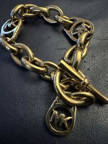 Bracciale Michael Kors maglia pesante tono oro