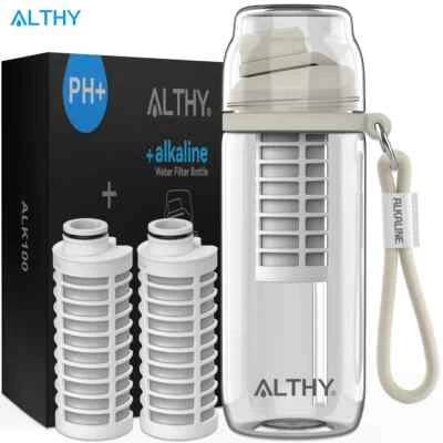 ALTHY Alkaline Water Filter Bottle Pitcher, PH 9.5,Added Minerals & Electrolytes - Image 1 of 4