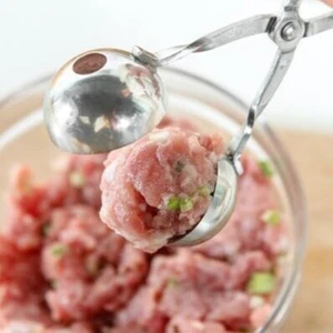 Small Meatball Maker Homemade Lean Meatball Tool Geometric Shape Steel - Picture 1 of 5