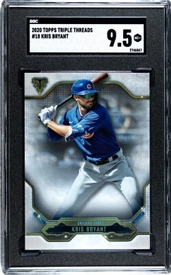 2020 Topps Triple Threads #18 Kris Bryant SGC 9.5 - Image 1 of 2