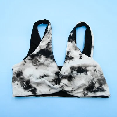 Nuevo top de bikini Victorias Secret pequeño de mármol con correa gris sin relleno suéter para nadar Foto 1 de 4