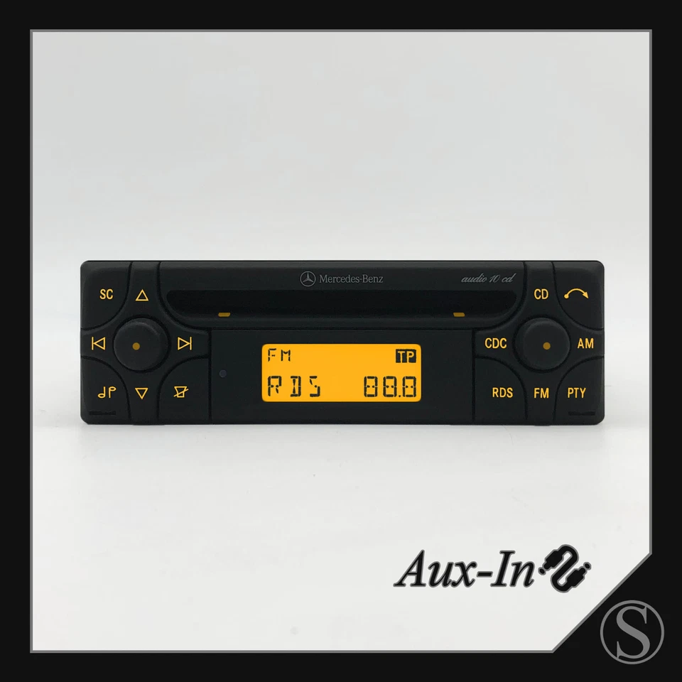 Mercedes-Benz Audio 10 CD AL2910 Radio AUX-IN W201 W202 W124 R170 R129 CLK SLK - Bild 1 von 1