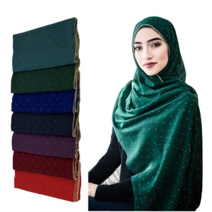 Strass Lang Schal Chiffon Damen Halstuch Kopfbedeckung Islamisches Kopftuch Tücher Neu - Bild 1 von 43