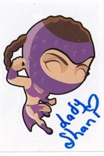 Lady Shani Signed 2019 Panini AAA Lucha Libre Album Stickers Card #100 Autograph