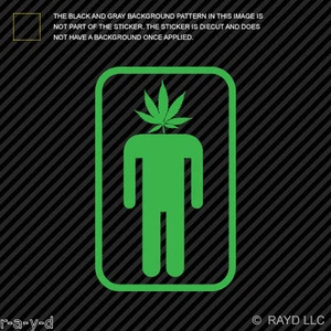 (2x) Pot Head Sticker Die Cut Decal Self Adhesive Vinyl Marijuana Hemp Leaf Weed - Bild 1 von 1