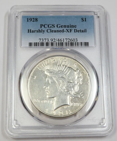 1928 P PCGS XF Detail | Silver Peace Dollar - $1 US Coin #41562A Cover
