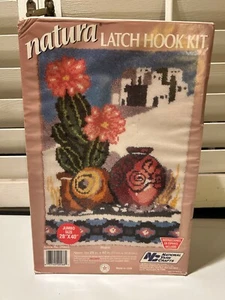 'Prairie" latch hook colored canvas Complete Kit 28"x40"JUMBO All yarns included - Picture 1 of 2