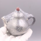 Fine Silver Tea Pot Pure Silver 999 Collectibles Vintage Crafts Cloud Tea Sets