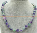 Pretty 8/10/12mm Natural Multicolor Kunzite Gemstone Round Beads Necklace 18"