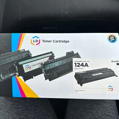 LD Q6000A 124A Black Laser Toner Cartridge for HP 2600n 2605dn 2605dtn CM1015mfp - Image 1 of 4