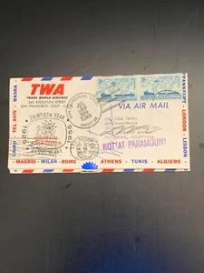 Estampillas EE. UU. Cubierta 7, TWA 30 Aniversario, Director John Berry, Ver Estado. - Imagen 1 de 10