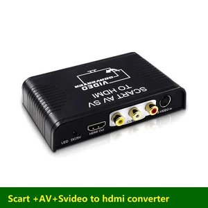Scart AV S-video Composite AV RCA To HDMI 1080P Video&Audio Converter Adapter - Picture 1 of 8