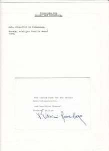 8 Original Autographs, Politics, Royalty, Germany (L6846) - Picture 1 of 9