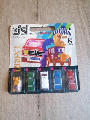 Lot Efsi Toys par Sablon 1/64 Carte scellée Citroën DS Break + 4 voitures Neuf  - Photo 1/4