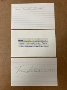 Joe "Tweet" Walsh 1931 Boston Braves Signed Index Card w/COA Auction for One - Picture 1 of 1