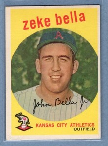 1959 Topps #254 Zeke Bella VG-EX  GO186