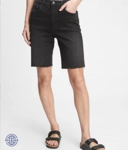 Neu mit Etikett GAP Petite 9 Zoll hoch geschnittene lockere Bermudashorts mit Washwell - Größe 26P - Bild 1 von 8