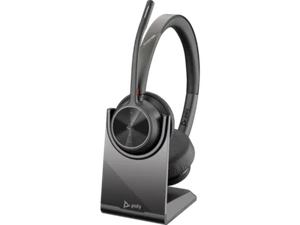 Poly 4320 Voyager MS Stereo Wireless USB-C Headset+ BT700 Dongle+ Charging Stand - Picture 1 of 4