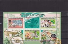 Guinea souvenir sheet centenary of scouting 2007 mushrooms, meteorite