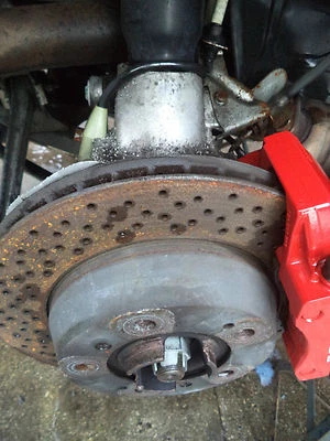 PORSCHE BOXSTER S 987 HUB AND UPRIGHT REAR RIGHT DRIVER SIDE DSR OSR HF05GXE - Image 1 of 4