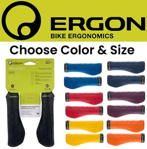 Ergon GA3 Gel Ergonómico Bicicleta Bloqueo MTB Empuñaduras Nervioso Comodidad Elige Tamaño y Color - Imagen 1 de 12