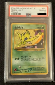 2000 PSA 10 Pokemon Japanese Neo 3 Celebi Promo No. 251 Holo - Picture 1 of 2