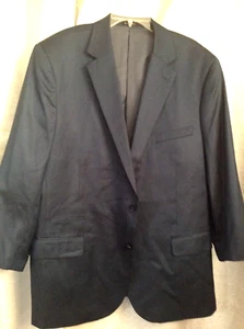 Men's Sz 52 R Steve Harvey Suit Coat Blazer Jacket Navy Blue Shimmer Metallic - Picture 1 of 13