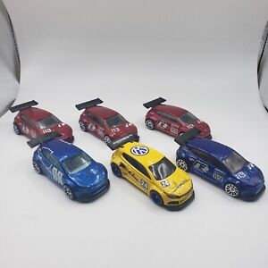 Hot Wheels 2009 VW Scirocco GT 24 Lot of 6 Speed Machines Yellow Blue Red