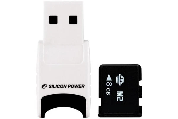 Memory Stick Micro 2GB Silicon Power scheda memoria M2 con adattatore lettore - Immagine 1 di 1