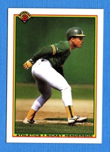 1990 Bowman #457 Rickey Henderson Athletics