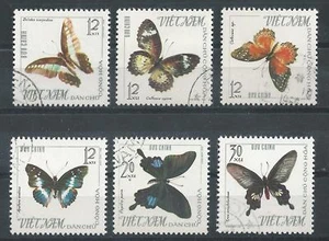 Vietnam - 1965 Butterflies Complete set - Used - Picture 1 of 1
