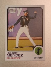 2022 TOPPS HERITAGE MINOR LEAGUE HENDRY MENDEZ #161