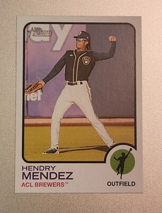 2022 TOPPS HERITAGE MINOR LEAGUE HENDRY MENDEZ #161