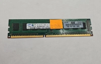 HP Samsung 1GB DDR3 1333MHz RAM card 497156-B88 - Image 1 of 2