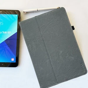 Stand Case Samsung Galaxy Tab A7 Lite Leder Tasche Schutzhülle Tablet Cover Etui - Picture 1 of 12
