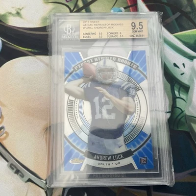 Topps Finest Refractor RC 2012 Andrew Luck Atomic BGS 9,5 gema como nuevo  Foto 1 de 4