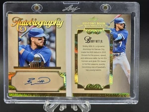 2025 Leaf History Book BOBBY WITT JR #1/1 Autobiography Gold Holofoil - Picture 1 of 4