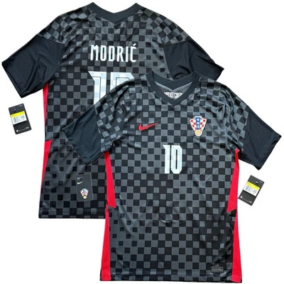 2020/21 Croatia Away Jersey #10 Modric Small Nike Soccer Euro Black Kit - Image 1 of 4