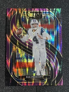 2024 Panini Select Football #125 Dak Prescott Purple Shock Premier Level #/360 - Picture 1 of 2