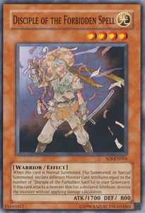 Disciple of the Forbidden Spell Common Shadow of Infinity YuGiOh Card - Picture 1 of 1