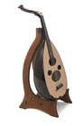 Handmade Arabic Black Walnut Wood Oud Instrument, 11 Strings by Enver Asaf