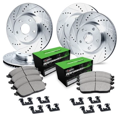 For BMW 325Ci 01-06 Brake Kit Drilled & Slotted Front & Rear Brake Kit w - Image 1 of 2