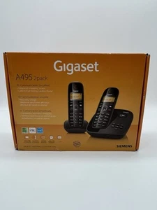 Telefon bezprzewodowy Gigaset A495, 2 zestawy identyfikatora połączenia i automatycznej sekretarki - Zdjęcie 1 z 4
