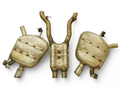 11-16 Bmw 535I F10 Exhaust Muffler Silencer Resonator Rear Left Right Set Of 3 Foto 1 de 4