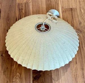 Vintage Cleveland Industrial George Nelson Style MCM Saucer bubble pendant lamp - Picture 1 of 13