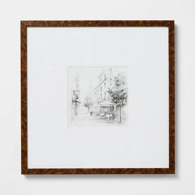 Arte de pared de paisaje blanco y negro de 20"x20" - Umbral diseñado con estudio Foto 1 de 3